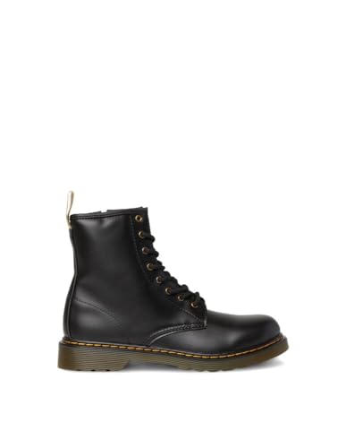 Dr. Martens 1460 Vegan Y Boots, Black/Gunmetal Tumbled Pull Up, 21.5 EU