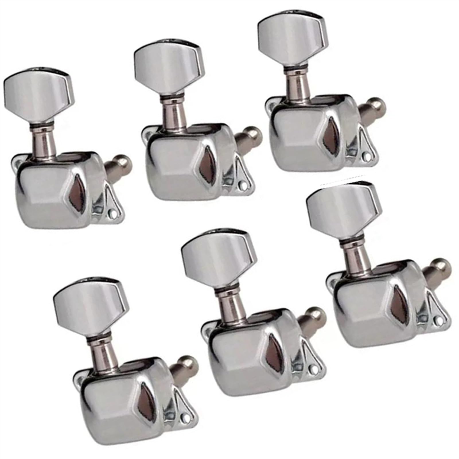 Strings Tuning Pegs Mechaniken Für Gitarre 6R E-Gitarren-Ersatzteile, halbgeschlossene Gitarren-Stimmstifte, Stimmkopf