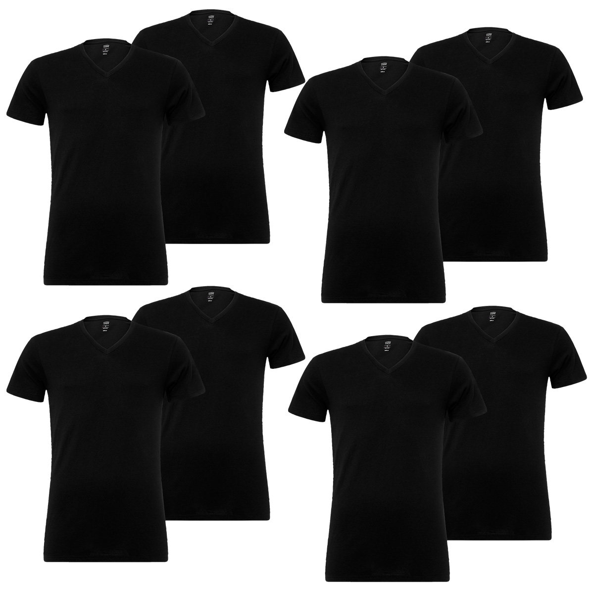 8 er Pack Levis V-Neck T-Shirt Men Herren Unterhemd V-Ausschnitt