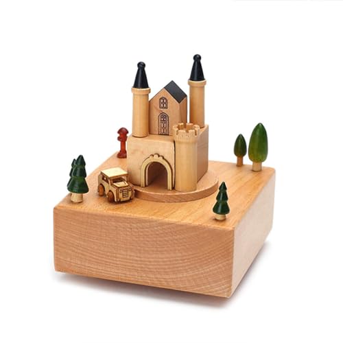 LPORF Spieluhr Zug, Spieluhr mit verschiedenen Themen, Spieluhr für Mädchen, klassisches Geschenk für Mädchen, Geschenk zum Geburtstag, zu Weihnachten oder als Bürodekoration, Ornament