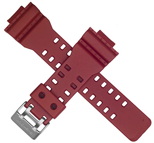 Casio Uhrenarmband für GA-100C GA-110AC GA 100C 110AC 100 110 Rot