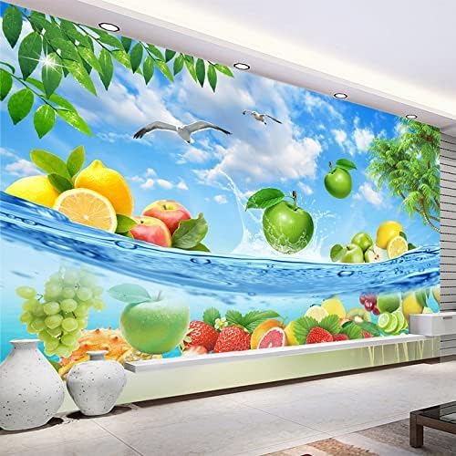 XLMING Obst Meerwasser Frisch Sommer Porträt Obstladen Restaurant Küche Dekoration 3D Tapete Home Dekoration Wohnzimmer Sofa Schlafzimmer Tv Hintergrund Wand-150cm×105cm