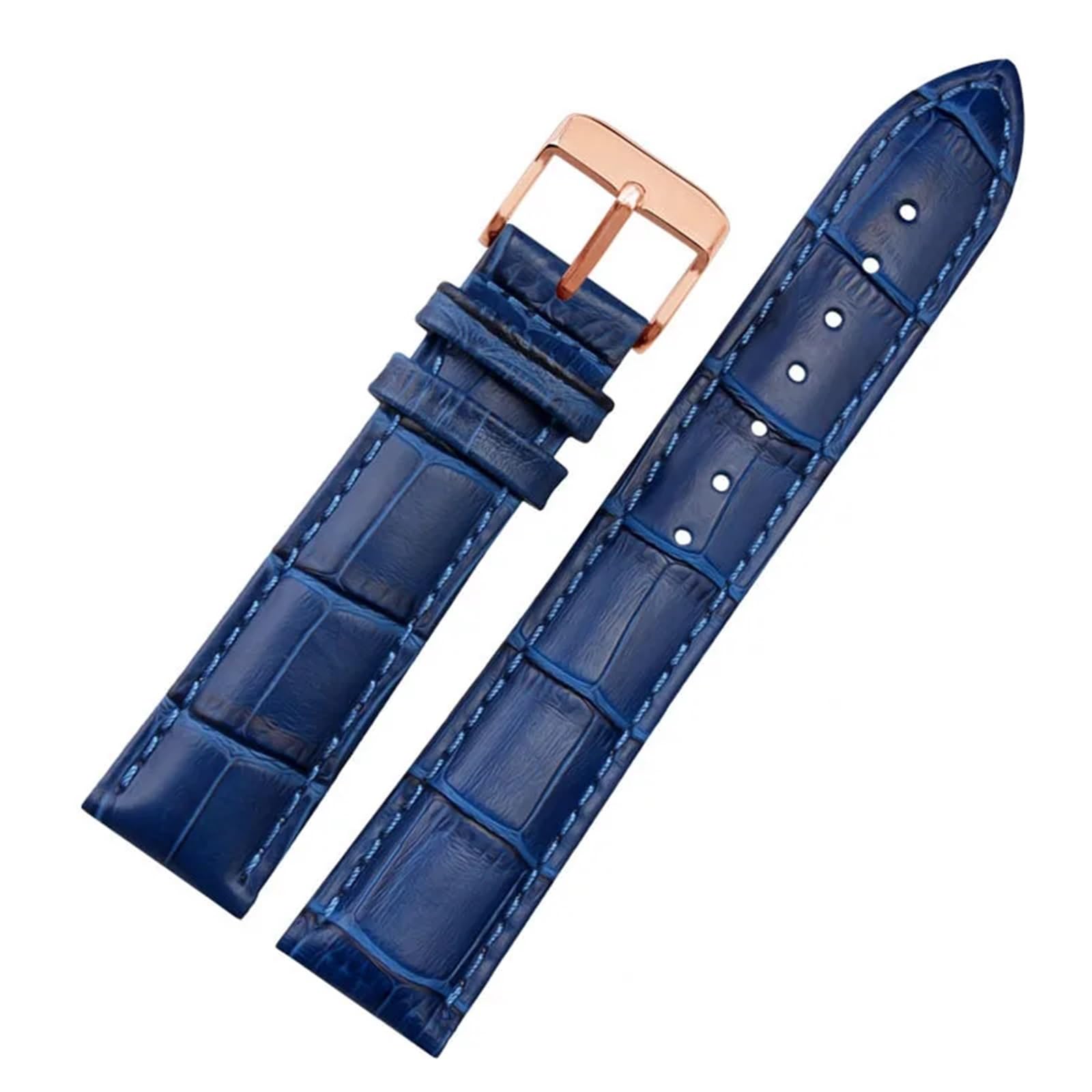 NEYENS Uhrenarmband aus echtem Leder, für Damen und Herren, für Citizen Rossini, 12, 14, 16, 18, 19, 20, 21, 22, 23 mm, Blau, 14 mm, Achat