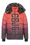 Cipo & Baxx Herren Steppjacke Winterjacke Markenbuchstaben Bubble Jacke CM190 Rot M