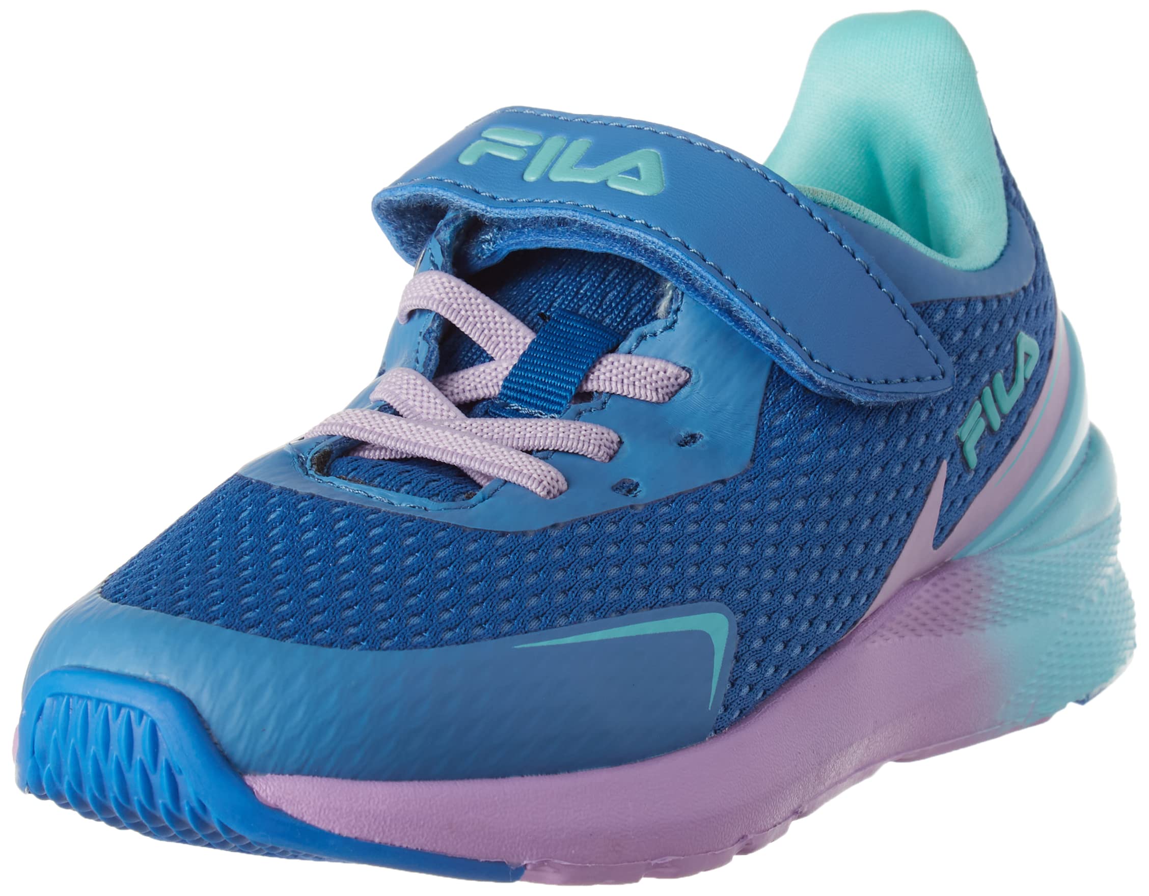 FILA Unisex Kinder Laufschuh Crusher V Kids, Vallarta Blue Fair Orchid, 35 EU