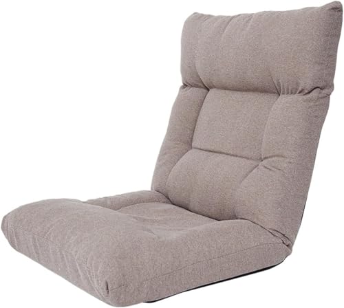 .Lounge-Bodenstuhl – Verstellbarer, gepolsterter Bodensofastuhl mit Rückenstütze für Meditation und Gaming – Lesestuhl für Bodensitze,A,68 * 56 * 61cm