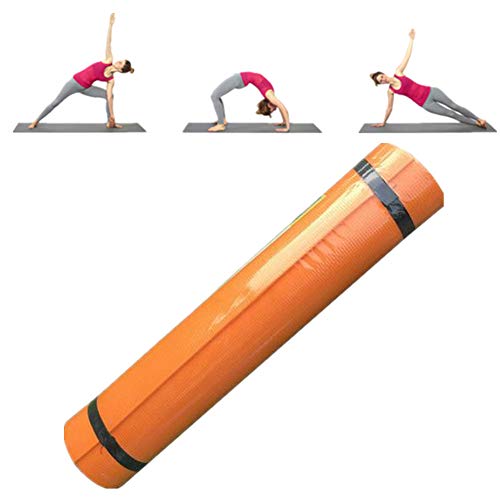 Fitnessmatte Exercise Mat Übungsmatte dick Trainingsmatten für das Heim-Fitnessstudio Trainingsmatten Trainingsmat Yoga Mat Dick orange,0.4cm