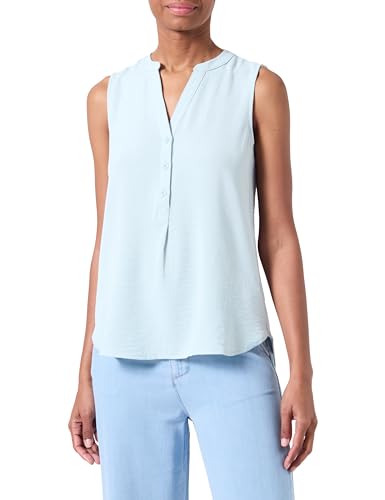 QS Damen 2141786 Bluse ärmellos, Türkis, 34