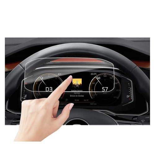 IMMLSX Für VW Für T-Roc 2020 2021 2022 Auto Instrument Dashboard Bildschirm Gehärtetem Glas Film Schutz Navigation Schutzfolie Navigations-Displayschutz