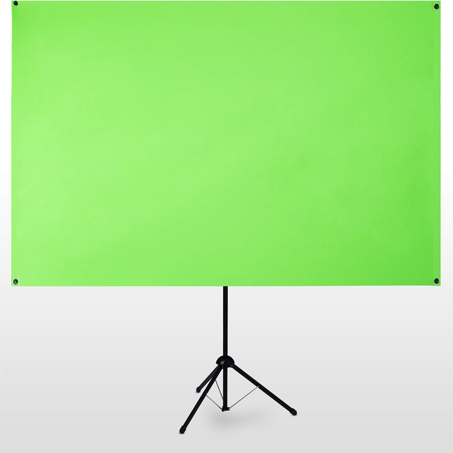 ESMART X-Type Ultralightweight Greenscreen 161 x 93 cm (70") | mobiler Greenscreen | transportabel | 5 kg | Vormontiertes Stativ | Tragetasche