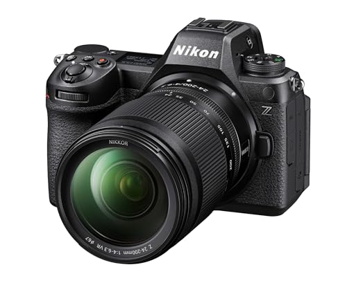 Nikon Z6III Kit Z 24-200mm 1:4-6.3VR (teilw. gestapelter CMOS Sensor,6k RAW-Video,bis 120 Bilder/Sek.,elektr.Sucher (5.7MP),neig- und drehbarer Monitor,bis -10 Grad)