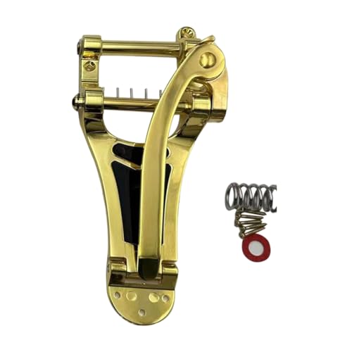 Naugan Gold LP Vibrato Tailpiece String Tremolo Bridge für E-Gitarre mit Vibratoarm