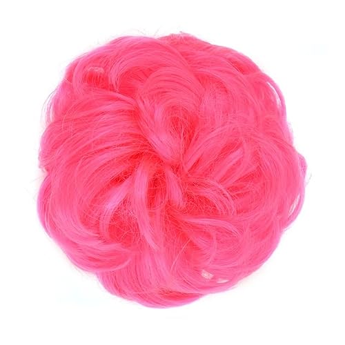 Bun Haarteile (1/2 Stück) Dutt-Pferdeschwanz-Haarverlängerungen for Frauen, Mädchen, Kinder, synthetische lockige Donut-Chignon-Haarteile, elastisches Haarband, Hochsteckfrisur, Chignon, flauschiges,