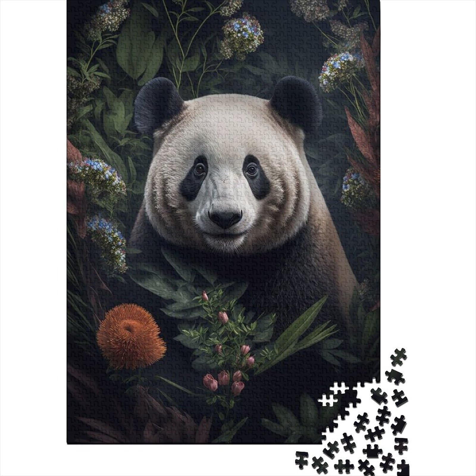 1000-teiliges Puzzle für Erwachsene und Teenager, Panda-Puzzle für Erwachsene und Teenager, Holzpuzzle für Erwachsene und Teenager (Größe: 75 x 50 cm)