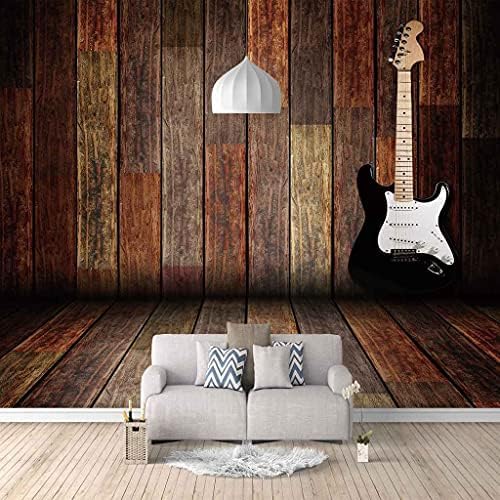 Gitarre Vintage-Instrumente 3D Tapeten Wanddekoration Fototapete Sofas Wohnzimmer Wandbild Schlafzimmer-300cm×210cm