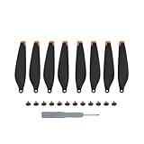 KUANDEDIAN for DJI Mini 4 Pro Zubehör Kit RC Sticks Displayschutzfolie Propeller Lagerung Fahrwerk Pad Umhängeband Teile Zubehör Set(Propeller(8Pcs))