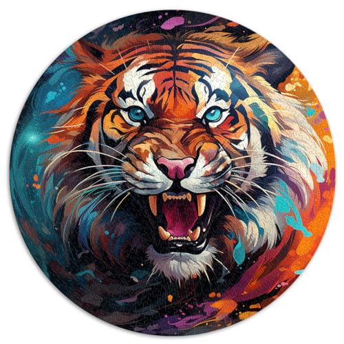 Spielzeug-Puzzle „The Top Fiercest Tigers“ 1000 Teile für Erwachsene, Geschenke 26,5 x 26,5 Zoll, Puzzle-Geschenke, interessante Puzzles zur Stressreduzierung