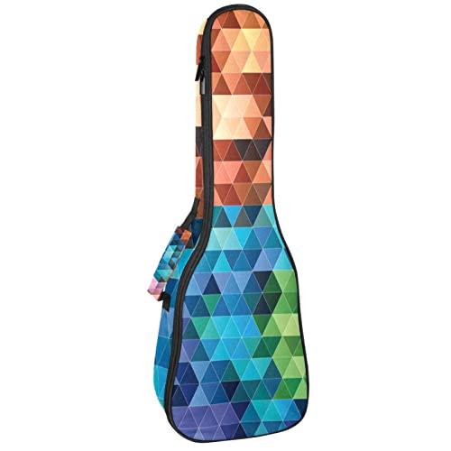 Ukulele Koffer Farbiges Dreieck Ukulele Tasche 21 Zoll Wasserdicht Oxford Gig Bag Mit Tasche Für Jungen Mädchen