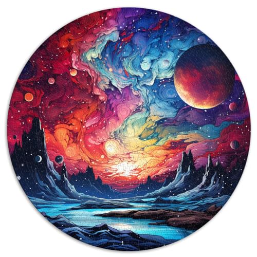 Spielzeug Puzzle Stellar Sunset Galaxy Puzzles für Erwachsene 1000 Teile 26,5x26,5 Zoll Lustige Familienpuzzles für schwierige, harte Puzzles