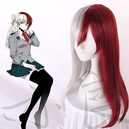 LINLINCD-Anime Coser Wig My Hero Academia Cosplay Wig Ashido Mina Pinky Kostüm Boku No Hero Academia Midoriya Freund Rosa Haar Perücke Halloween Party