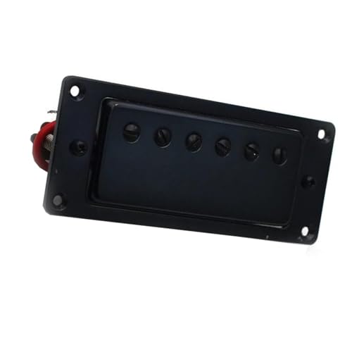 Schwarzer 6-Loch-Humbucker für E-Gitarre, offener Tonabnehmer, Gitarren-Ersatzteile Single-Coil-Tonabnehmer (Color : Neck)