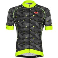 Radtrikot, BOBTEAM Flash Camo Kurzarmtrikot, für Herren, Größe L, Fahrradbekleid