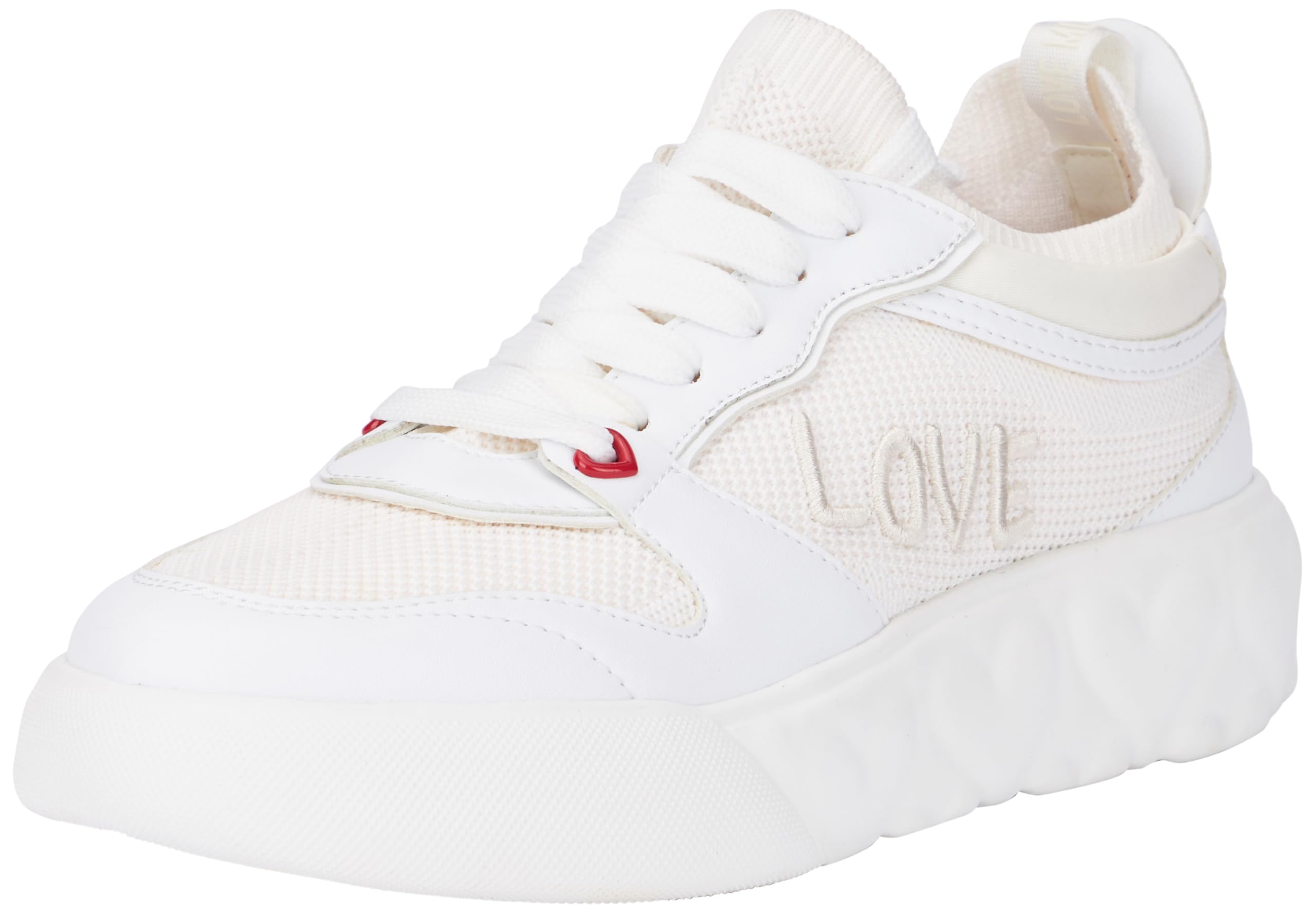 Love Moschino Damen Ja15054g1liyd100 Sneaker, Weiß, 43 EU