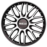 Sparco Satz Radzierblenden Roma 15-Zoll Silber/Schwarz