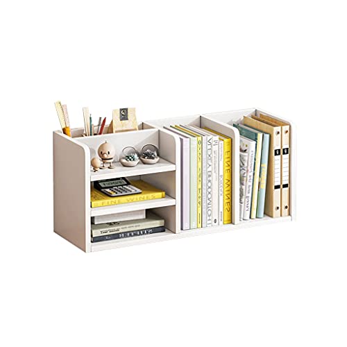 QYZUJIKL Bücherregal Bücherregal Desktop Dreistufiges Lagerregal Kleines Bücherregal CD-Regal Regal Kleines Bücherregal 9,84 Zoll hoch für Wohnzimmer, Home Office