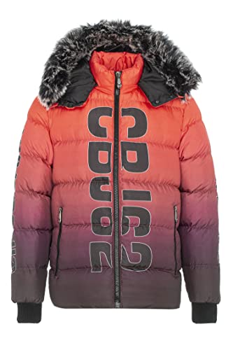 Cipo & Baxx Herren Steppjacke Winterjacke Markenbuchstaben Bubble Jacke CM190 Rot XL