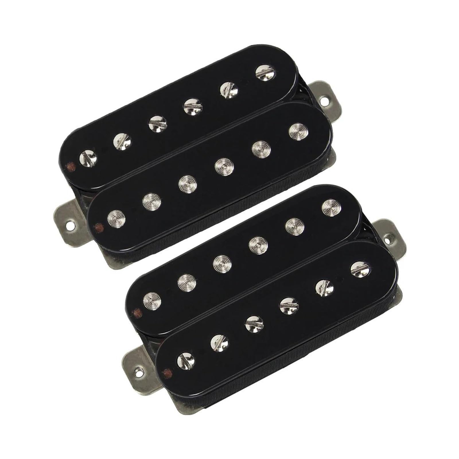 Set Humbucker-Tonabnehmer Für E-Gitarre, Keramik-Hals-Steg-Tonabnehmer-Set, Schwarzes Gitarrenzubehör e gitarren tonabnehmer