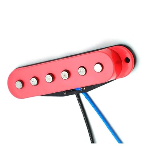 Rosa Single Coil Fiber Bobbin Pickup E-Gitarre Pickup Praktisches Teileset Single-Coil-Tonabnehmer (Color : Bridge)