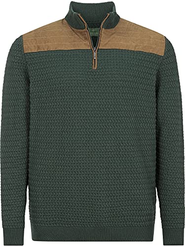 Charles Colby Herren Pullover Earl Filibert dunkelgrün L - 52/54