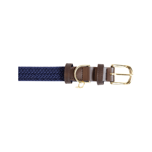 Ken. Gefl. Nylon Hundehalsband grau M