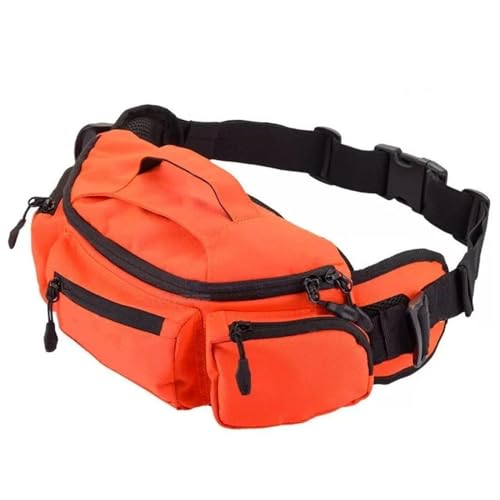 Motorbike Rear Rocker Bag Motorrad Hüfttasche Wasserdicht Reiten Im Freien Universelle Hüfttasche Reisetasche Handy/Handy Gürteltasche Motorcycle Side Bag (Color : Orange)