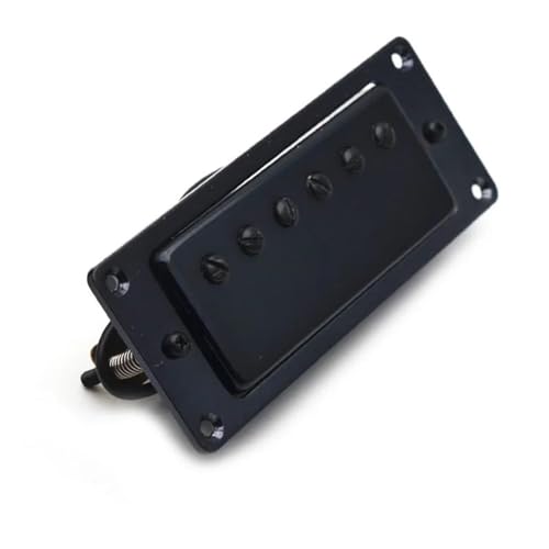 Gitarren-Tonabnehmer Mini 6-Loch-Humbucker-Tonabnehmer Für E-Gitarre, Hals- Und Steg-Tonabnehmer Für Gitarre, Schwarz/Gold/Chrom (Color : Black Bridge)