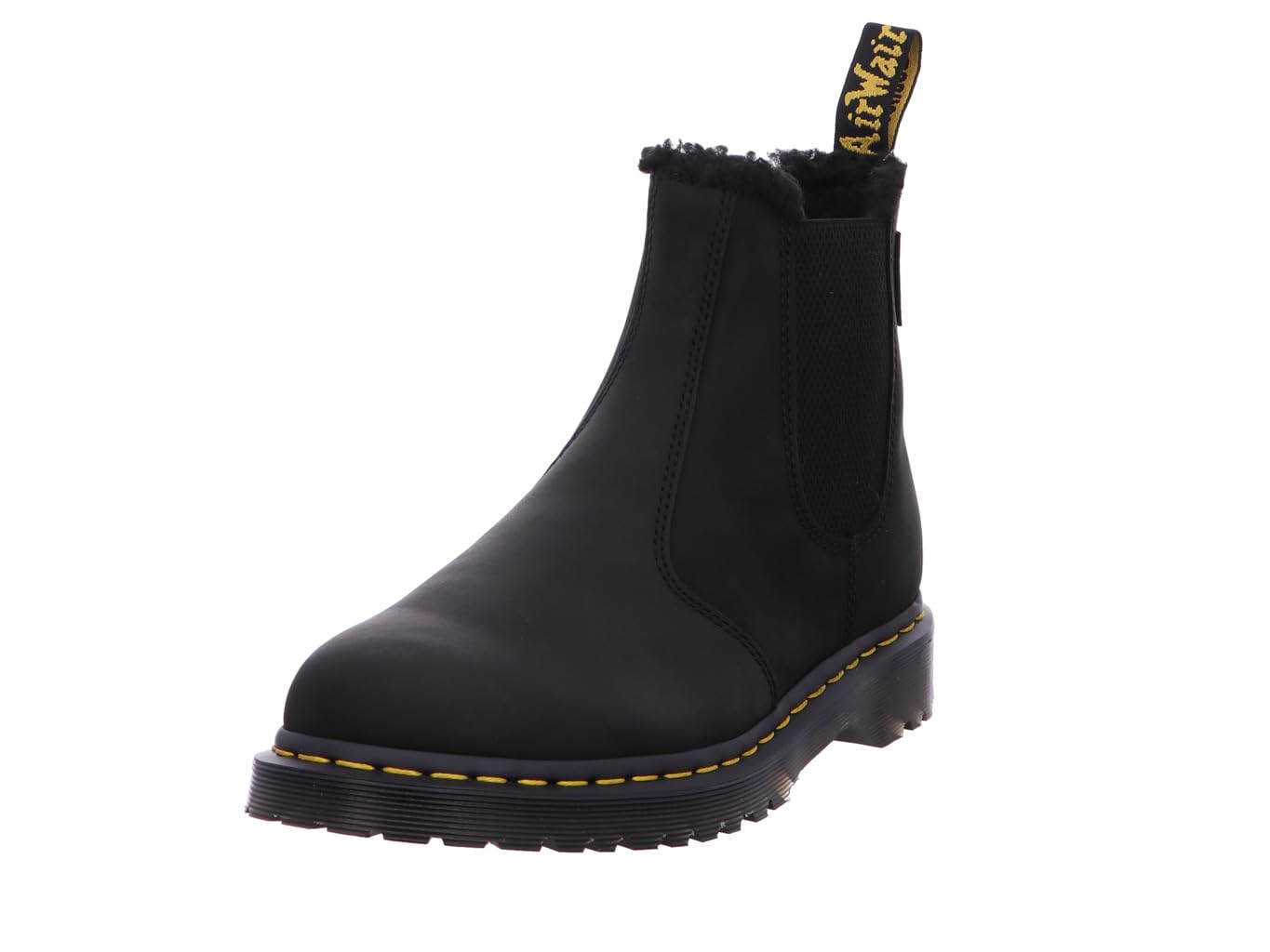 DR. MARTENS Herren Chelsea Boots, Black Archive Pull Up & Black Borg Fleece, 41 EU