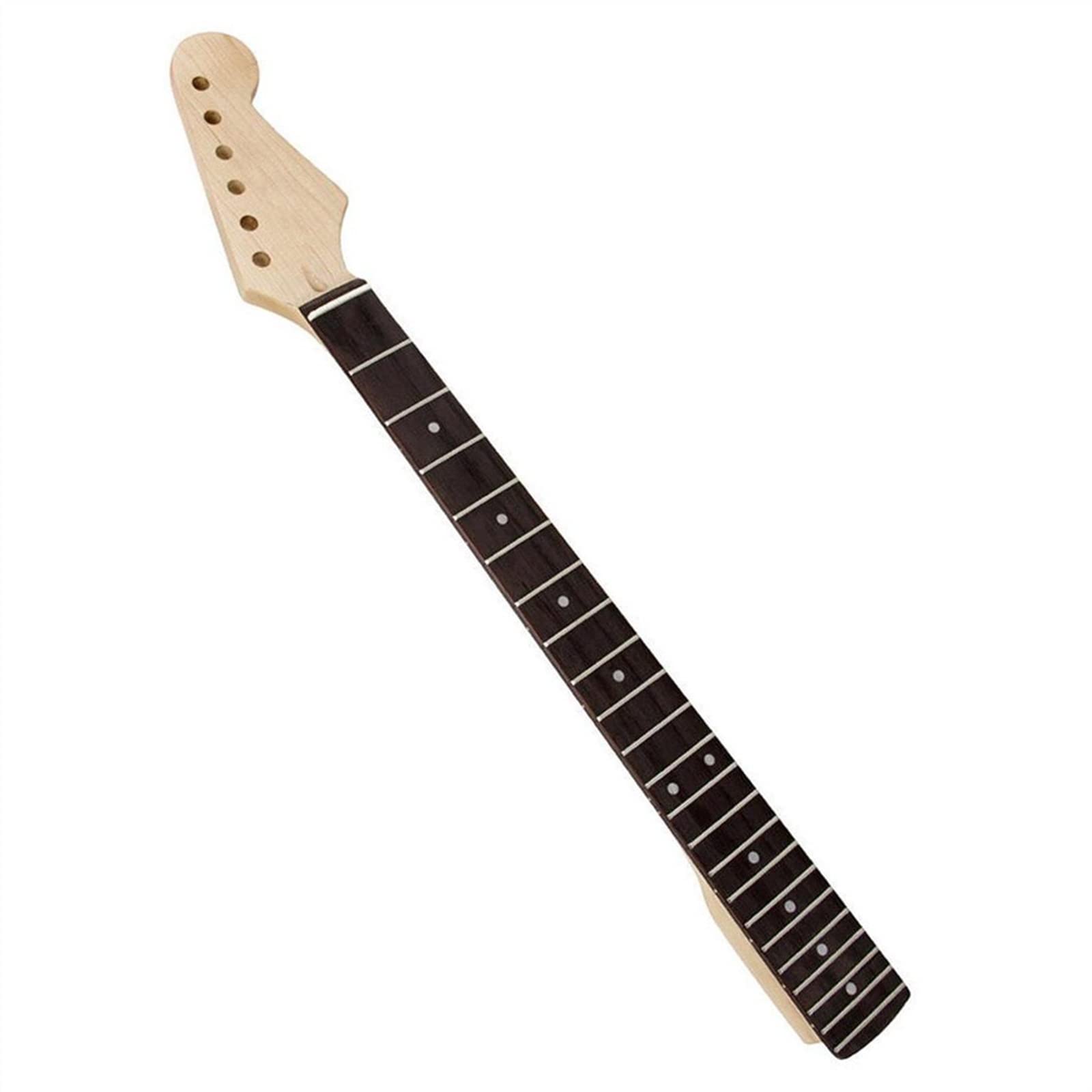 Gitarrenhals 22 Bünde Ahornholz Dot Inlay Reverse Head Log Farbe Ersatzhälse Zubehör Gitarre Hals Ersatz