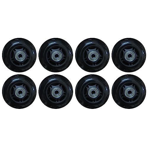 BFVAKBKYT Rollschuh-Räder, Ersatz-Skate-Rollen, 8er-Pack 82A Inline-Skate-Rollen mit Kugellagern,(60mm)