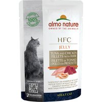 Sparpaket Almo Nature HFC Jelly Pouch 24 x 55 g - Thunfisch, Huhn und Schinken