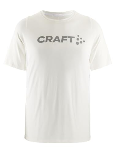 Craft CORE Tone BI-Blend Tee | Sportshirt Herren XL | White-Clay | Activewear für Herren aus recyceltem Polyester und Lyocell | Soft Touch Funktionsshirt Herren |