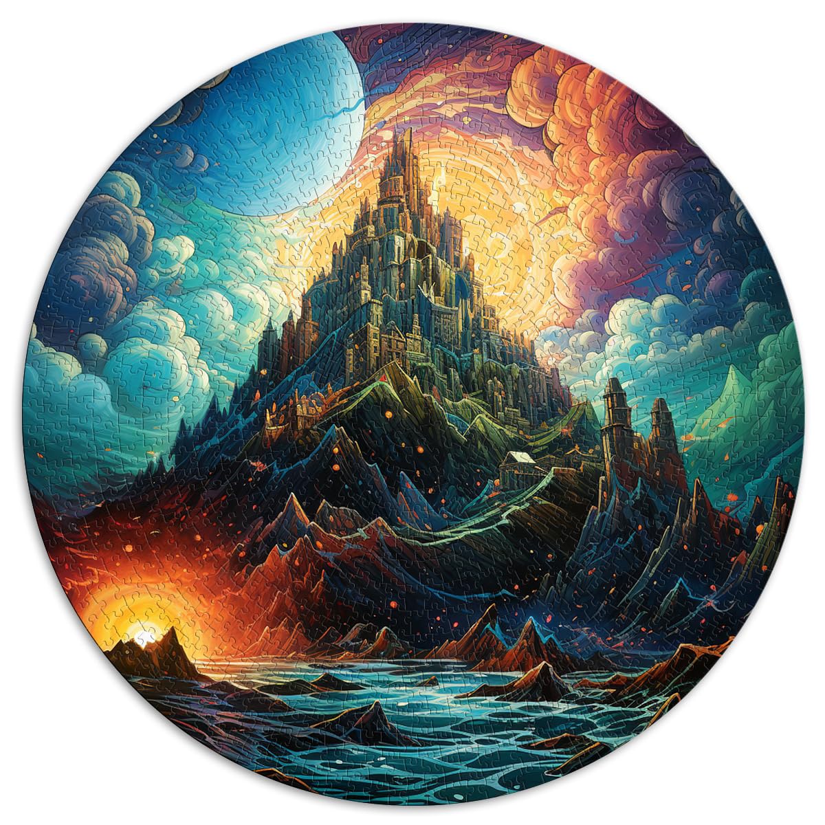 Puzzles Spiele Skellig Michael für Erwachsene 1000 Teile Puzzle Geschenke 67,5x67,5 cm Puzzle Lernspiele Home Dekoration Puzzle Genießen Sie Spiele für