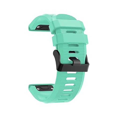 OPKDE 26 mm Schnellverschluss-Armband für Garmin Fenix 6X Pro 5X, Silikonband, Ersatzarmband für Fenix 3 3HR Uhrenarmband, 26MM Fenix 5X, Achat