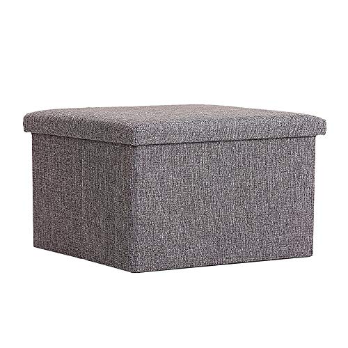 Rysmliuhan Shop sitzhocker aufbewahrung Couch hocker Fußschemel Aufbewahrungshocker Fußhocker Hocker und Puffs Puffs Aufbewahrungshocker Hocker Aufbewahrung Dark Gray,40 * 25 * 25