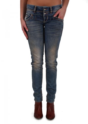 Cipo & Baxx Damen Jeans CBW-0347 blue Größe 28W / 34L