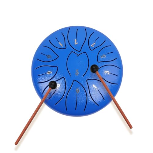 Steel Tongue Drum | Wasserdichte Regentrommel | Stahlzunge Outdoor Regentrommel Kleine Größe Musikinstrumente Ausrüstung für Yoga, Meditation, Musikerziehung, Unterhaltung und künstlerische