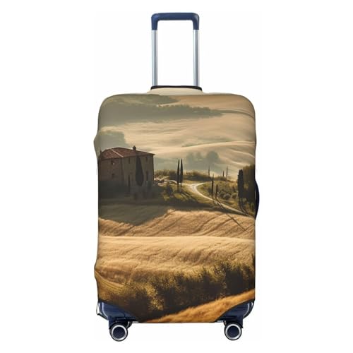 CSGJMYGS Tuscany Gepäckabdeckungen für Koffer, waschbar, modisch, dehnbar, kratzfest, passend für 45,7 - 81,3 cm (18-32 Zoll) Gepäck, XL, Schwarz, XL, Schwarz , XL