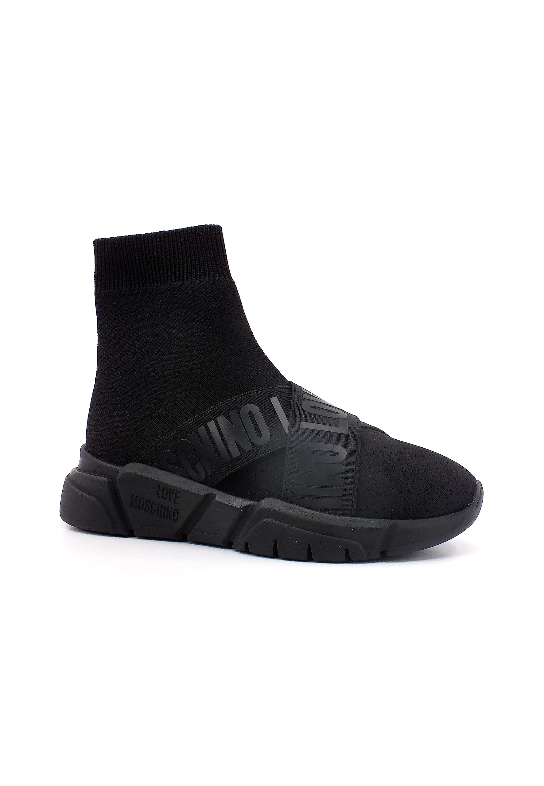 Love Moschino Damen Sneaker, Nero, 35 EU