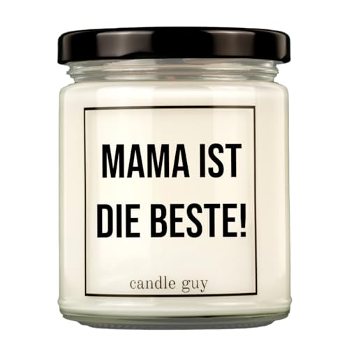 candle guy Duftkerze | Mama ist die Beste! | Handgemacht aus 100% Sojawachs | 70 Stunden Brenndauer