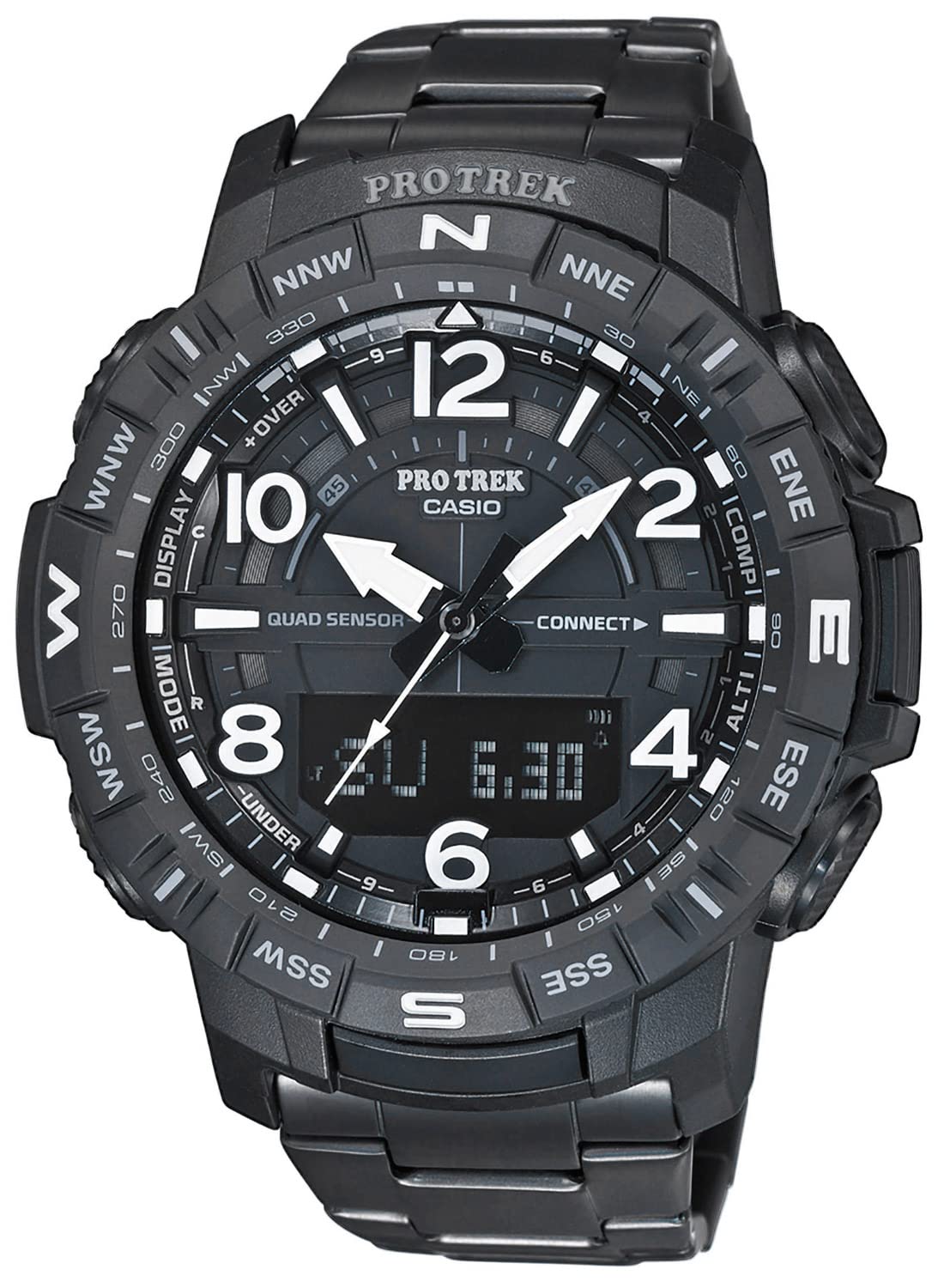 Casio Pro Trek Bluetooth Herrenuhr Titan-Armband schwarz PRT-B50YT-1ER